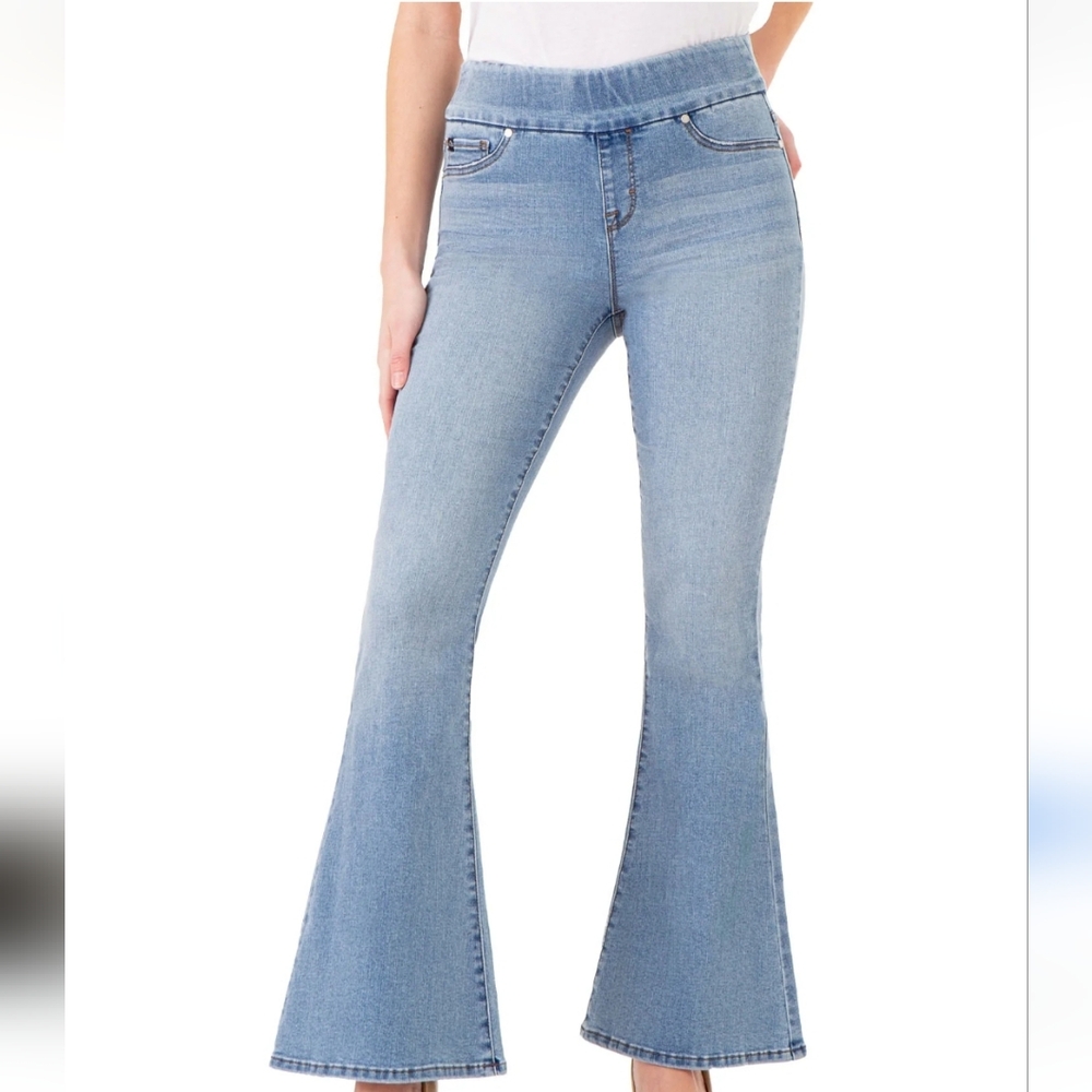 Jordache Light Blue Flare Wide Leg Jeans